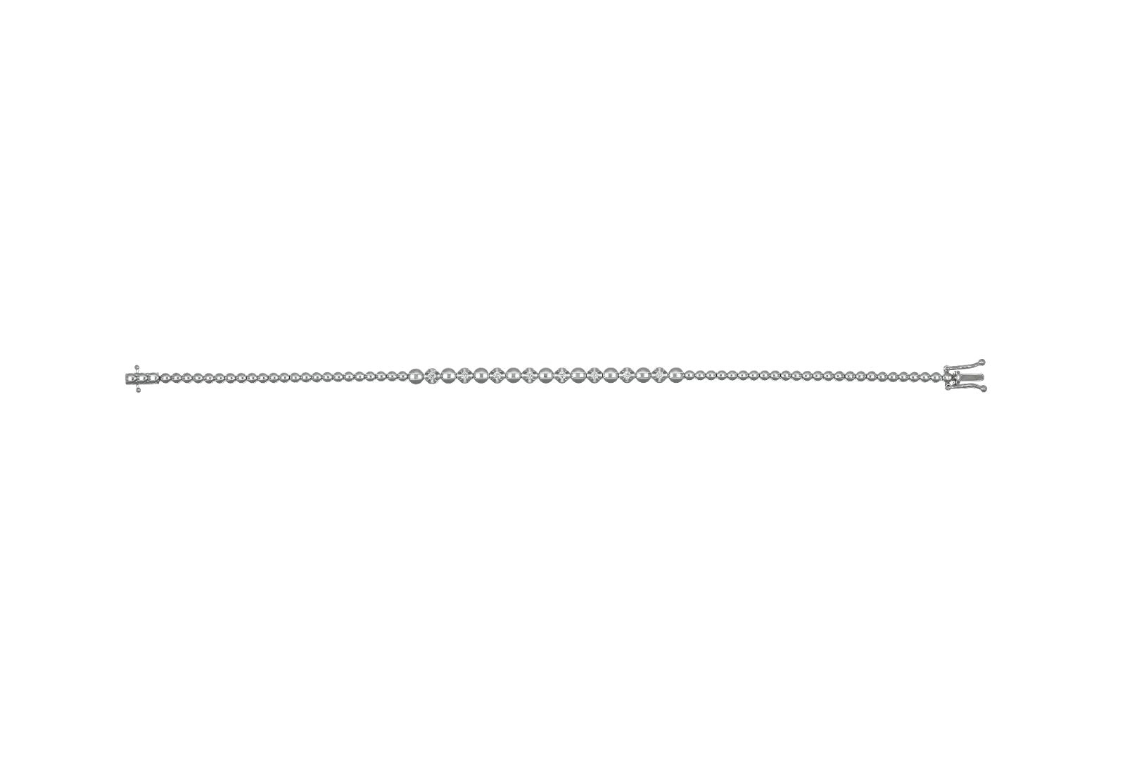 SAL Daily Bracelet 18K White Gold/Lab-Grown
