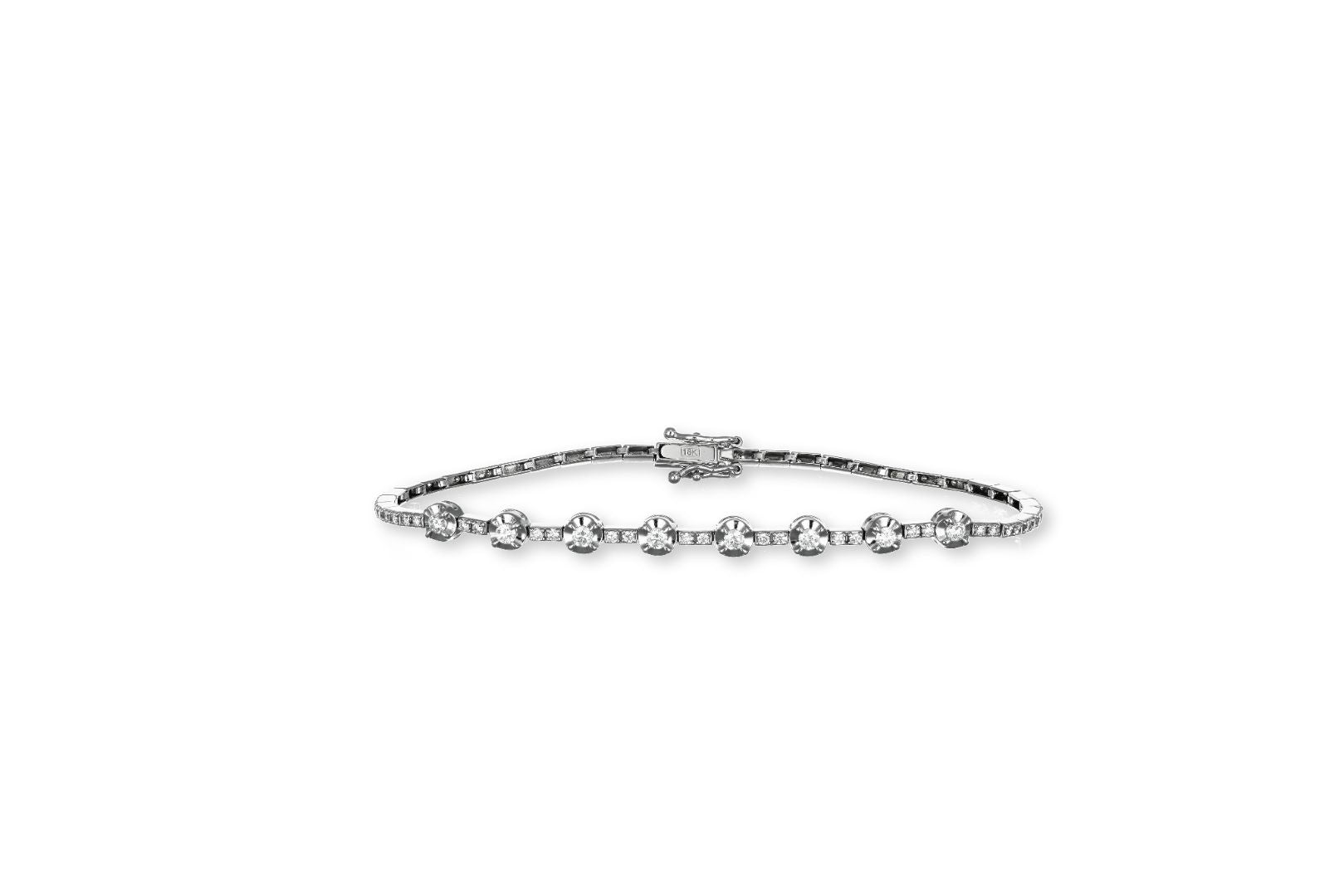 SAL Daily Bracelet 18K White Gold/Lab-Grown