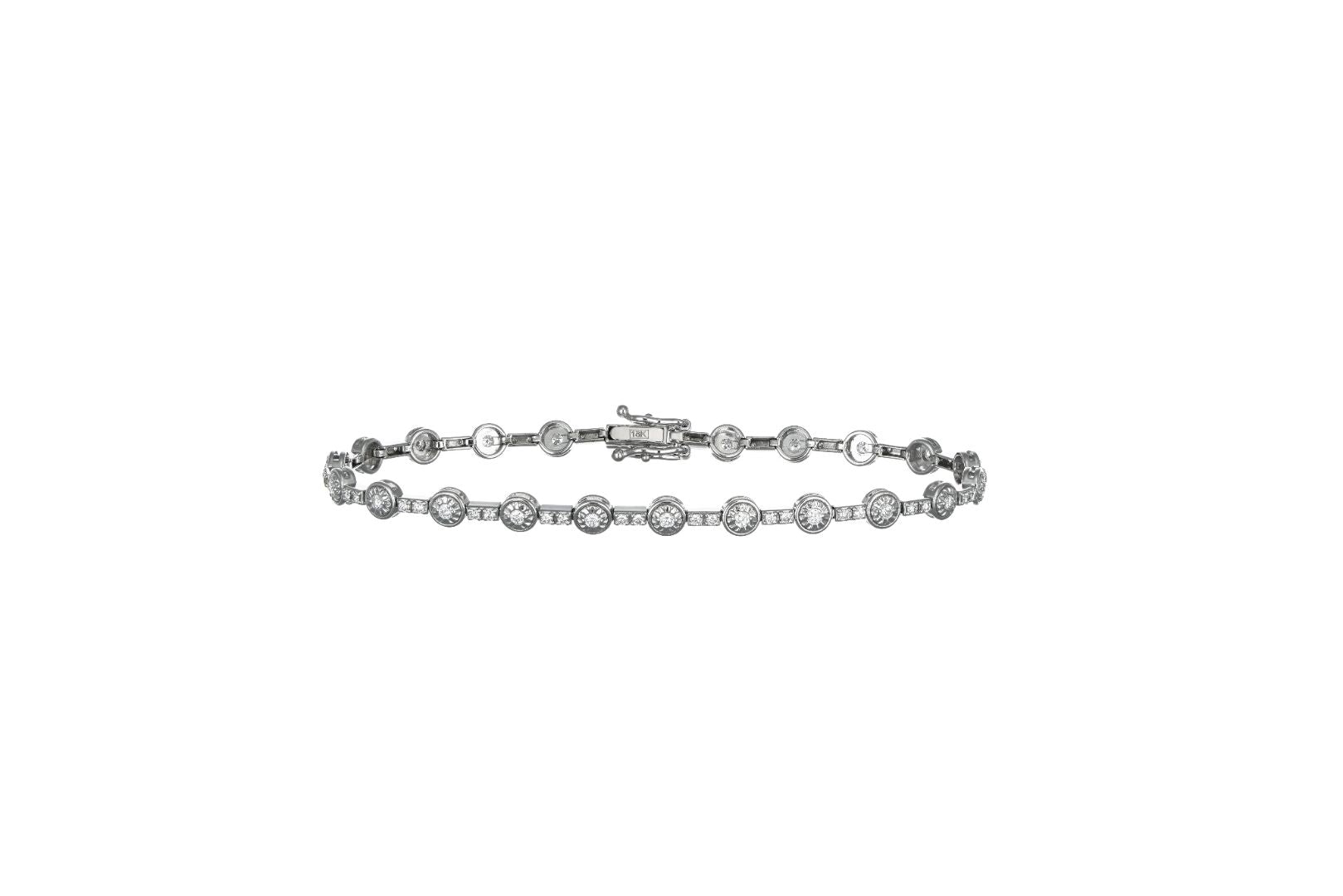 SAL Daily Bracelet 18K White Gold/Lab Grown