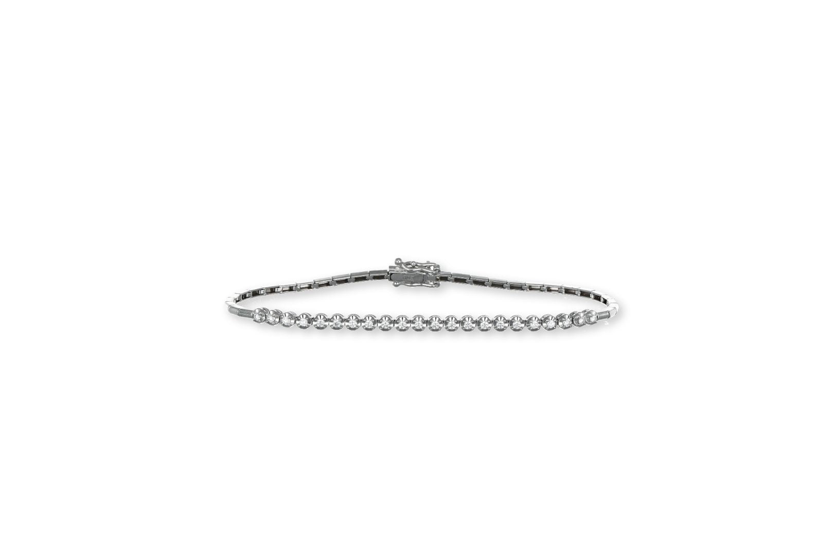 Diamond Clarity 18k White Gold Diamond Bracelet 