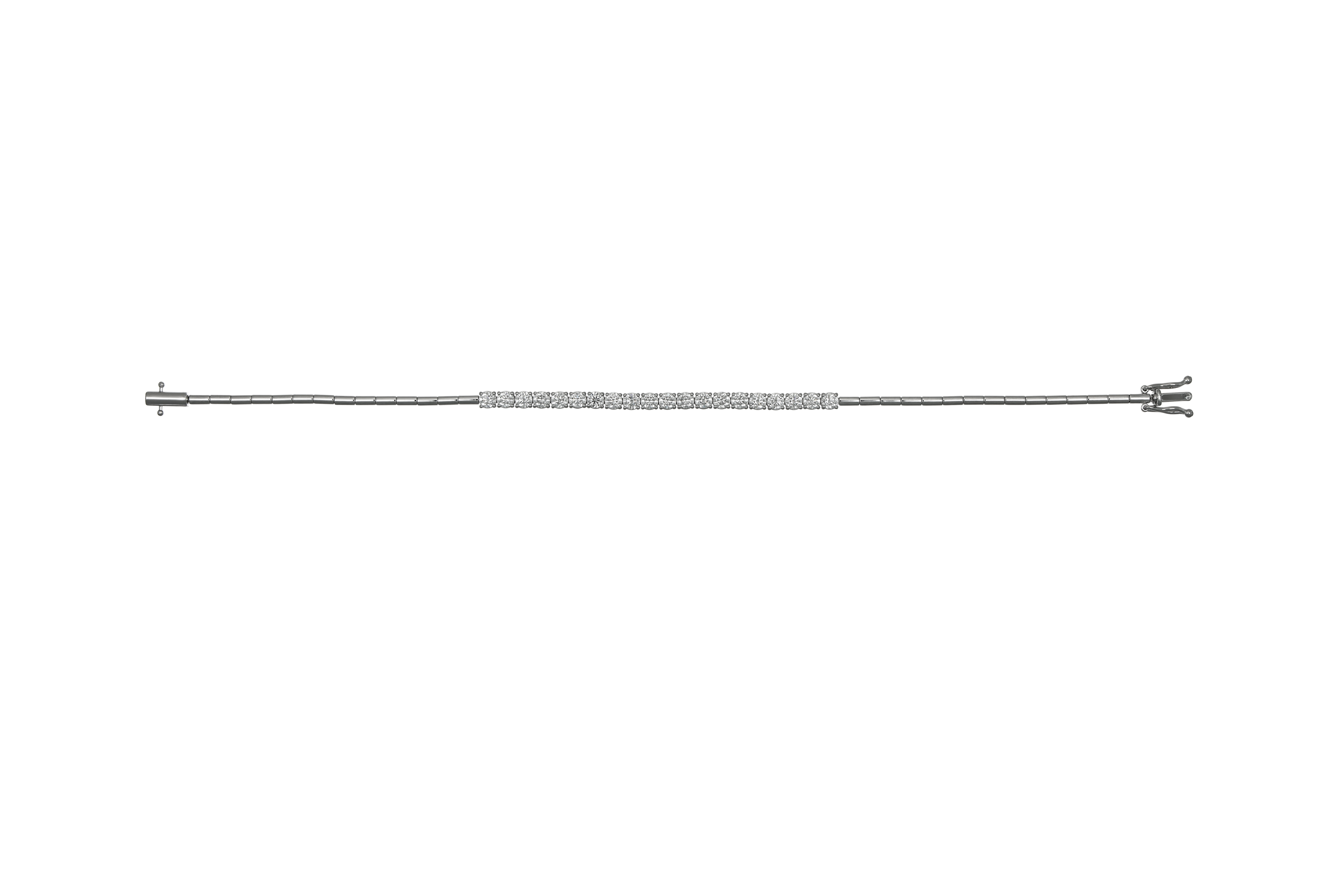 BT42728HSL-S – 2.7–2.8mm Half Tennis Bracelet (Snake Band)