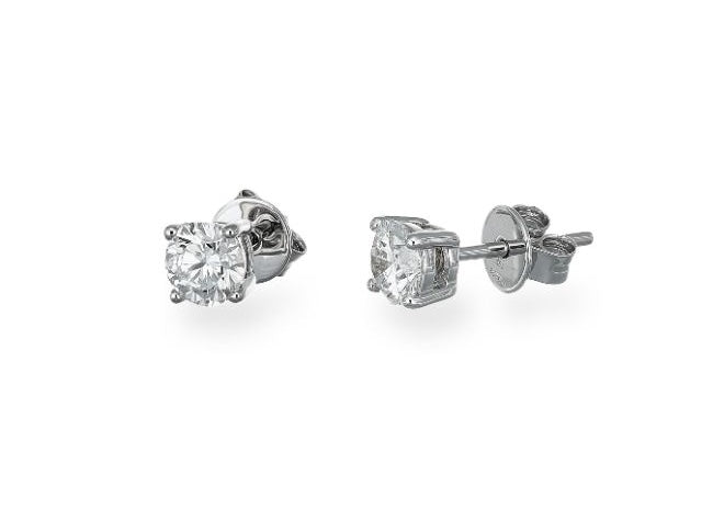 1.00ct (0.50ct Each) Lab-Grown Stud Earrings